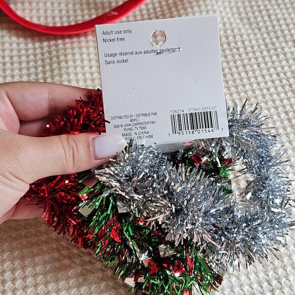 Ashland Christmas 4 Piece Set - Two Headbands, Scrunchies and lollypop necklace - Picture 3 of 14